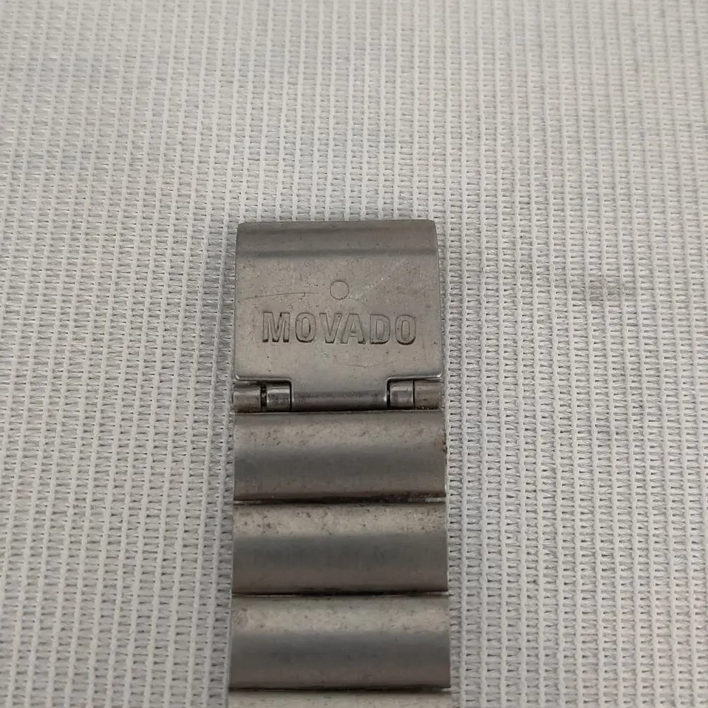 Vintage Movado Stainless Steel Museum Watch Black Dial REPAIR/PARTS